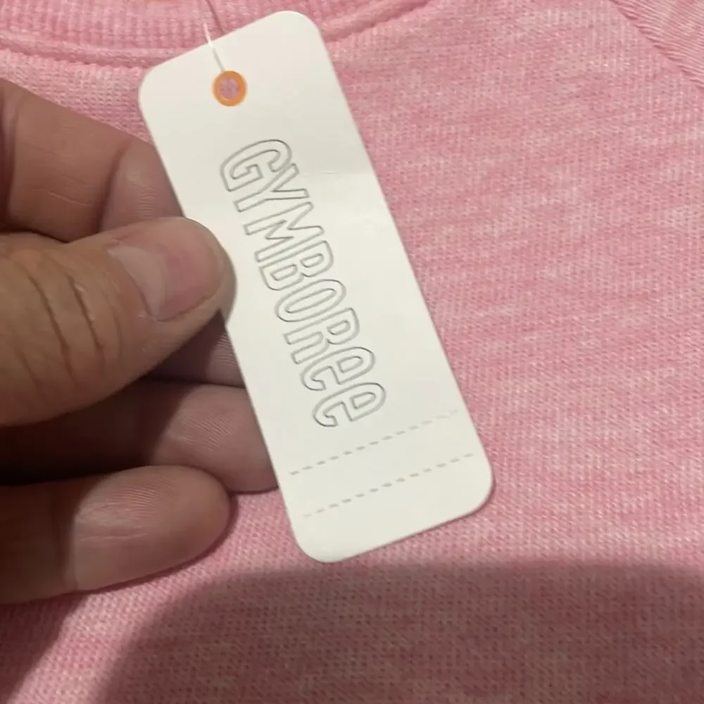 Gymboree medium 7/8 pink sweatshirt dress pockets mini 3/4 sleeves nwt perfect